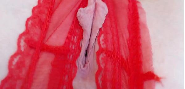  Long Wet Messy Female Masturbation With Glass Dildo Closeup